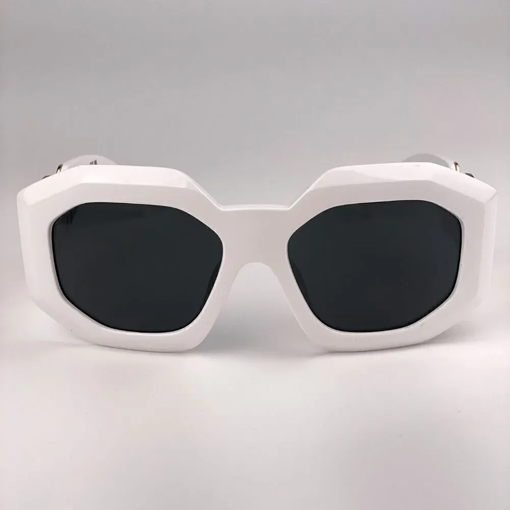 NEW Versace VE4424U 314/87 MAXI MEDUSA BIGGIE White Gray Square Women Sunglasses